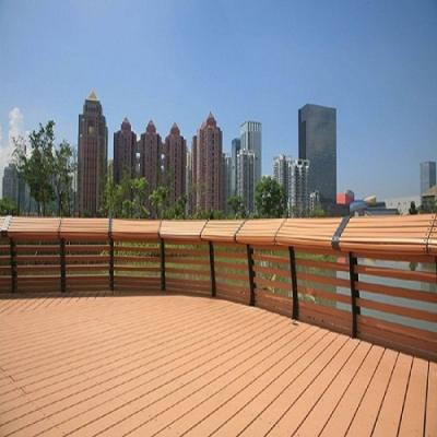 China Modern Waterproof Polymer Anti-Slip Wooden Composite Cavity Wpc Outdoor Decking for sale