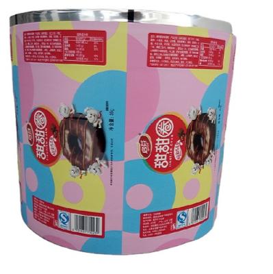 China Food Custom Printed Wrapped Biscuit Package Film Roll for sale