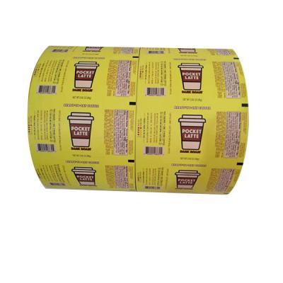 China Hot selling colorful moisture proof printing triple paper pe laminated rolls for sugar pack for sale