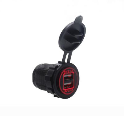 China Motorcycle etc port 4.2A 2.1A USB charger fast charging socket DC12-24V Car Boat BusTruck Dual 12v 24v For Car Bus for sale