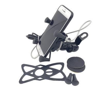 China Premium 12V Motorcycle X-Handle Motorcycle Cell Phone Holder With 2A USB Charger For All Bikes Scooters Black for sale