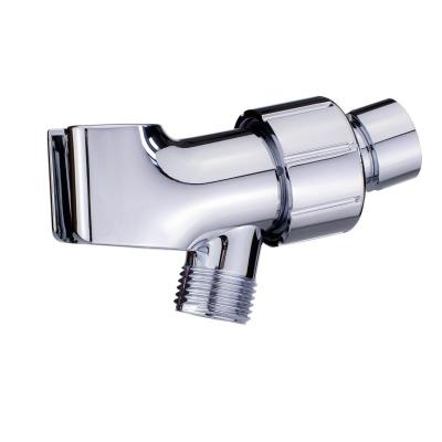 China Without Bracket Adjustable Metal Diverter Factory Chrome Arm Shower Head Holder for sale