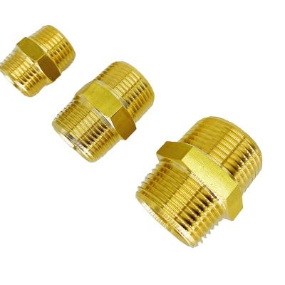 China Brass made of high quality materials hex multispecies brass pipe fitting for sale