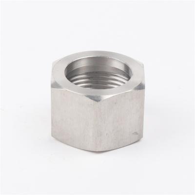 China 304 stainless steel factory supply goods advanced shape pipe fitting equal hex nut material for sale