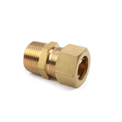 China Brass OEM Customized Size Forged Quick Compression Brass Fittings Female Threaded Coupling Fittings for sale