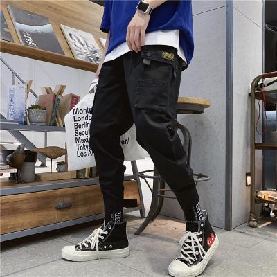 China 2021spring new men's cotton pants men's casual pants QUICK DRY cargo elastic multi-pocket cargo pants for sale