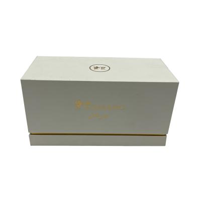 China Recycled Materials Customized Style Three Bottles Cardboard Box Perfume Packaging Plain Paper Box for sale