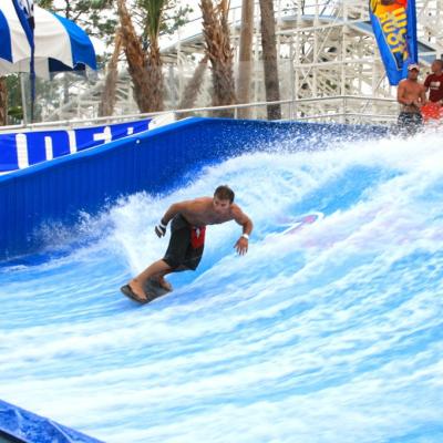 China Customized Color Flowrider Water Ride Double People Use Boards For Water Park for sale