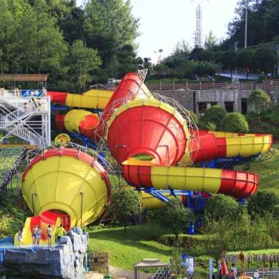 China Huge Fiberglass Water Slides Tantrum Valley For Teenagers / Water Park Equipment for sale