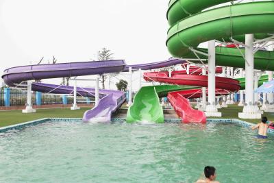 China Customized Family Aqua Park Slides Outdoor Fiberglass Water Slide For Amusement Park for sale