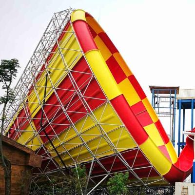 China Aqua Park Products / Super Tornado Fiberglass Water Slides 14.6m Platform Height for Themed Water Park for sale