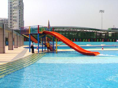 China Fun Kids' Water Slides Fiberglass Pool Slide For Outdoor Water Park Equipment for sale