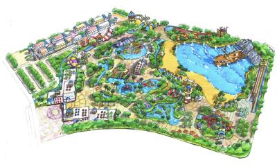 China Openlucht het Park Conceptueel Ontwerp van het Waterthema/Aangepast Ontwerp voor Waterpark Te koop