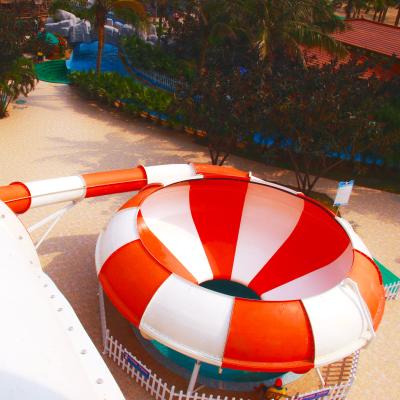 China Resort Aqua Park Equipment giant fiberglass slide / Space Bowl Water Slide for sale