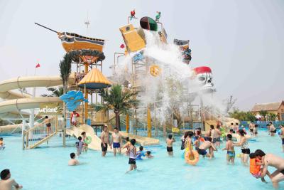 China Giant Customized Water Playground Equipment for Aqua Theme Park Fiberglass Water Slide for sale