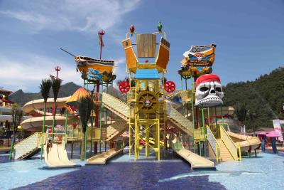 China Lustige Aqua-Spielplatz-Spaß-Wasserrutsche-Kombination mit größten Wasserrutschen für Familie zu verkaufen