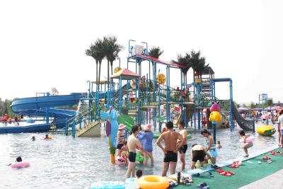 China Summer Outdoor Aqua Playground Park Games Fiberglass Water Slide for Theme Park for sale