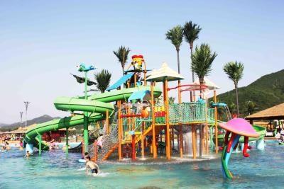 China Customized Childrens Water Park , Fiberglass Water Slides Entertains More Than 400 Guests for sale