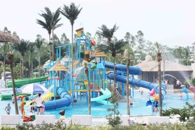 China Large aqua playground equipment in waterpark projects , aqua park games for sale