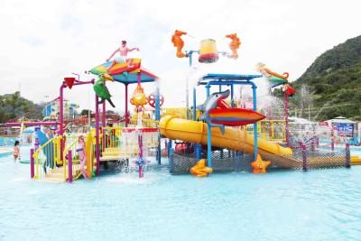 China Outdoor Commercial Safe Fiberglass Kids' Water Playground Water House for Aqua Park for sale