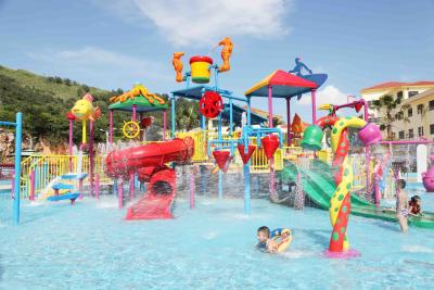 China Das Wasser-Spielplatz der Fiberglas-Kinder innerhalb des Wassers parkt mit Wasserpumpe/kundengebundenen Wasserrutschen zu verkaufen