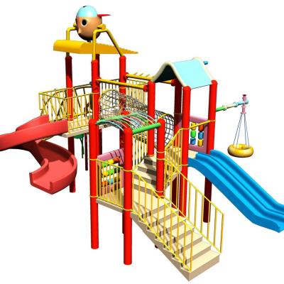 China Custom Kids' Water Playground Equipment, Childrens Fun Play Fiberglass Slides for Water Park for sale