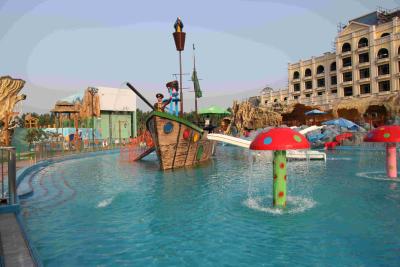 China Fiberglass Aqua Play Equipment Pirate Ship Used to Build Water Parks for sale