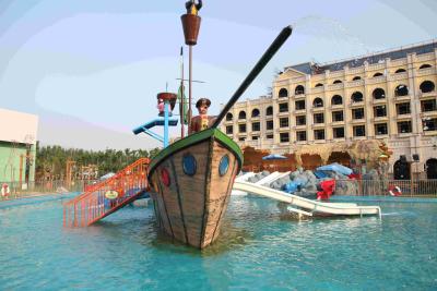 China Corsair Aqua Play Water Park Equipment / Large Holiday Resort Fiberglass Pirate Ship for sale