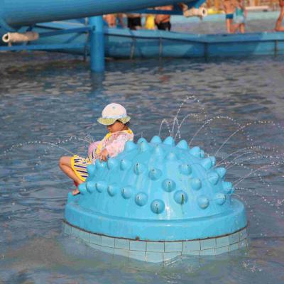 China Spray Aqua Park Equipment Hedgehog Shaped Water Playground With Raining for sale