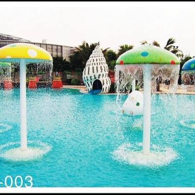 China Customized Fiberglass, PVC Spray Mushroom Aqua Park Equipment For 3 - 5 Persons for sale