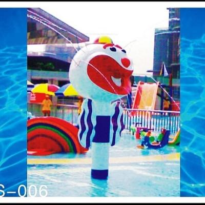 China Fiberglass Clown Spray Park Equipment Aqua Play Station For 3 - 5 Persons for Water Park for sale