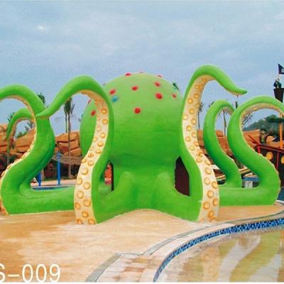 China Colorful Octopus Water Playground Equipment 6100*6100*5000 For Family Recreation for sale