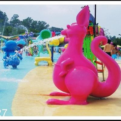 China Kangaroo Water Sprayground Aqua Play, Water Playground Spray Equipment Customized for sale