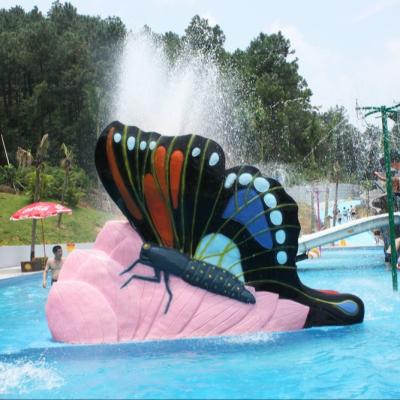 China Multicolored Swimming Pool Water Slides , Kids Butterfly Outdoor Water Slides Games for Water Park for sale