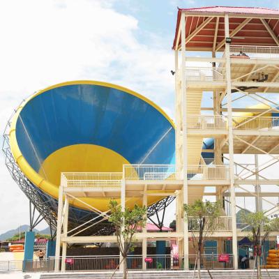 China Tornadofiberglas-Wasser Pool schiebt für erwachsenen Aquapark-Wassersport zu verkaufen