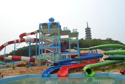 China Amusement Waterpark Project, Gaint Water Park Equipment Kids Theming Water Park Slide for sale