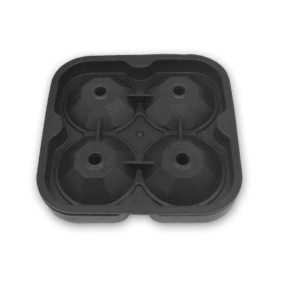 China Stocked Ice Cube Trays With Lids Large Size Square Silicone Ice Cube Molds For Making 6 Giant Ice Cubes for sale