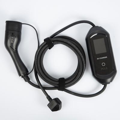 China Pole 8A 10A 13A 16A EVSE 8a To 16a EV Adjustable Single Cable IEC62196 EV Charging Charger VPC for sale