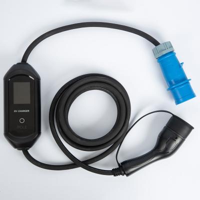 China IEC62196 16A 32A EV Cable Level 2 Charger Household Type2 EV Car Charger Portable Electric Vehicle VPC for sale