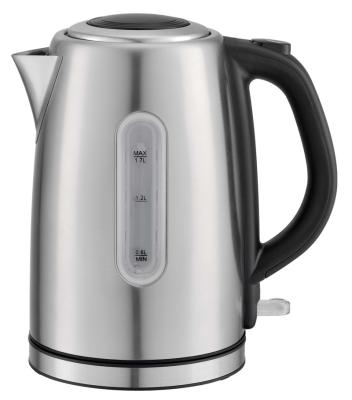 China 360 Degree Rotation Base Stainless Steel Double Wall Electric Kettle For Cooking Hot Water With Custom Color Labeled 1.7L Capacity for sale