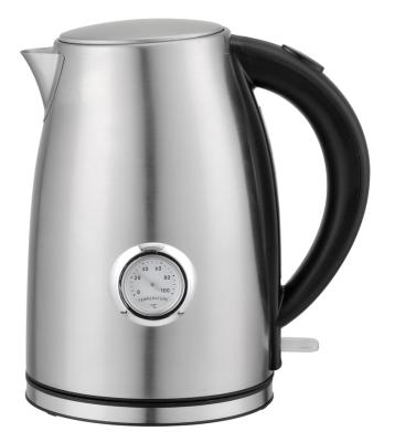 China 360 Degree Rotating Small Base SS Double Wall Electric Water Kettle With Cheaper Price Temperature Control for sale