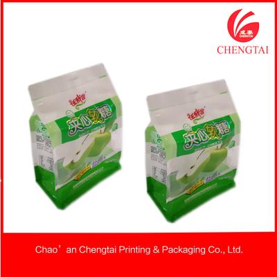 China Laminated Material Flat Bottom Pouches Tea Ziplock Pouches Eco - Friendly for sale