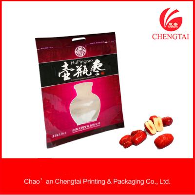 China Material bopp / semi vmpet / pe  three side sealing plastic bag with zipper for sale