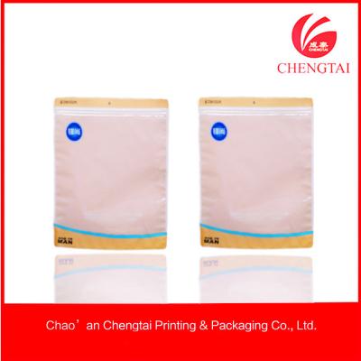 China Sealable Zippered Clothing Packaging Bags	For Sock / Glove / Underwear Packing for sale