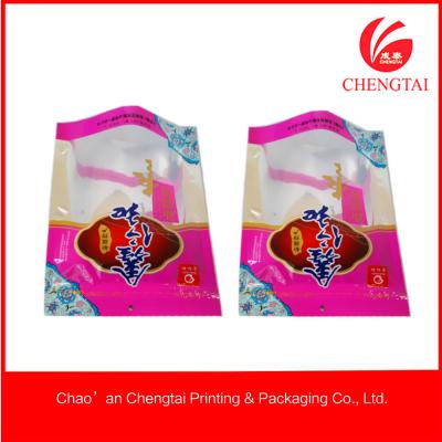 China Reclosable Snack / Cookie Packing Three Side Seal Bag For Food  Pacakging for sale