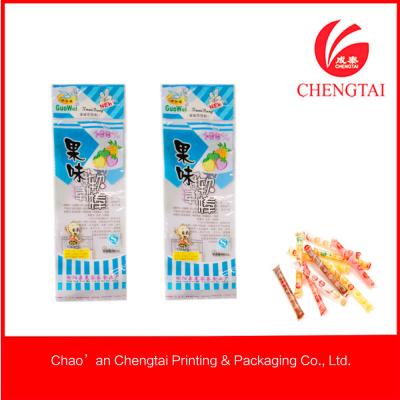 China Moisture Proof Jelly Stick Food Use Three Side Seal Bag Wtih Self Sealed for sale