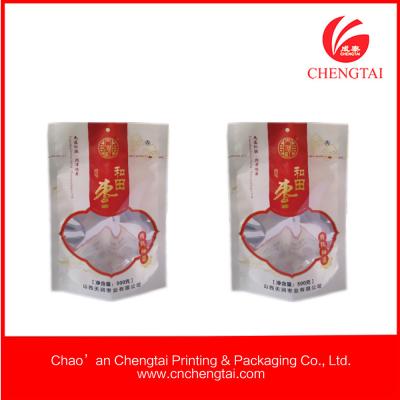 China Food Grade Vivid printing Pet Food Packaging pouch with semi transparent for sale