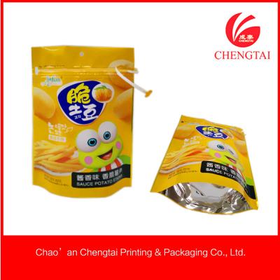 China CMYK / Pantone Color Pet Food Use Stand Up Packaging Pouches With Zipper Lock for sale