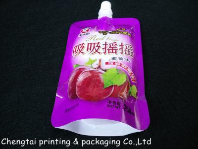 China Three Layers Material Stand Up Pouch With Spout / Liquid Packaging Bags for sale