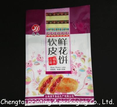 China Customized Snack Packaging Bags For Flower Cake / Biscuit Packing QS Certification for sale